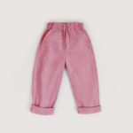 Розовые вельветовые штаны